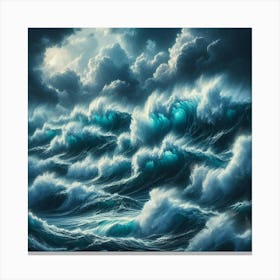 Stormy Sea Canvas Print