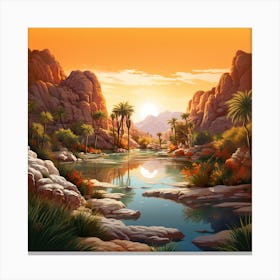 Desert Landscape 3 Canvas Print