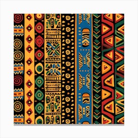 African Tribal Pattern Canvas Print
