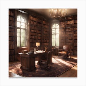 Library Canvas Print