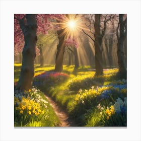 Spring In The Forest Canvas Print