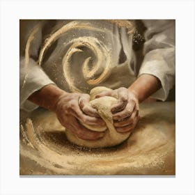 Baker'S Hands Canvas Print