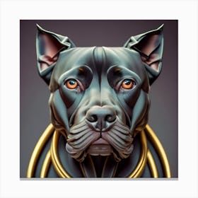 Pit Bull Dog Canvas Print