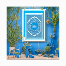 Islamic Art Jardin Majorelle Morocco Canvas Print