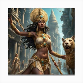 Egyptian Goddess 13 Canvas Print