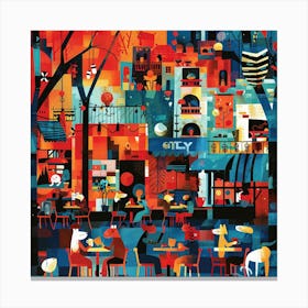 Night In The City 13 Canvas Print