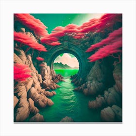 Bridge Over The Water Canvas Print