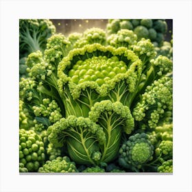 Florets Of Broccoli 12 Canvas Print