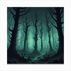 The Spooky Forest Canvas Print