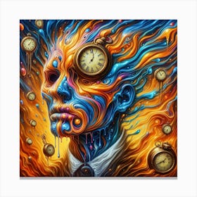 Time and Wait Surreal Canvas Print