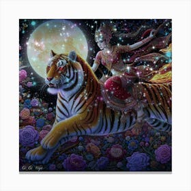 Tiger Rider 1 Canvas Print