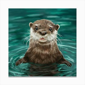 Otter Bathroom Animal Art Illustration Painting Ci Jhprs4iqtb6lfs1h Pkiqg Oi6g R27r Mwzq3kdn5quq Canvas Print