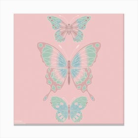 Butterflies Square Canvas Print