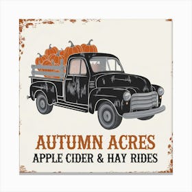 Autumn Acres Apple Cider Hay Rides Canvas Print