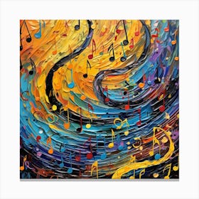 Music Notes 6 Canvas Print