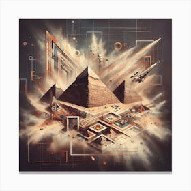 Pyramids Of Giza 3 Canvas Print
