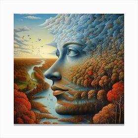 Woman'S Head 1 Canvas Print