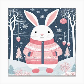 Snow Bunny Canvas Print