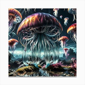 Farout Jellyfish 2 Canvas Print