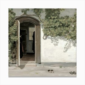 Doorway To A House Canvas Print