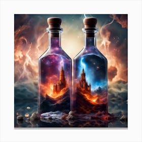 Two Bottles Of Magic Canvas Print