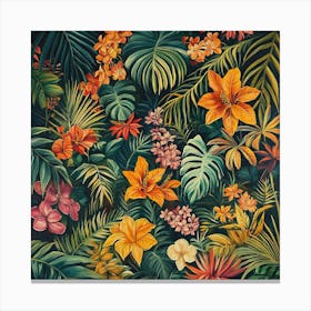 Tropical Jungle Art 4 Canvas Print