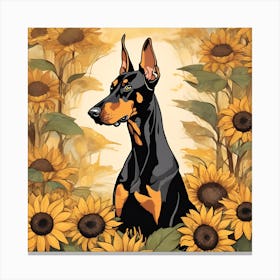 Doberman Canvas Print