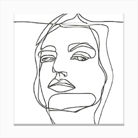 Woman'S Face 4 Canvas Print