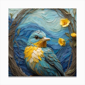 Bird In A Nest Canvas Print