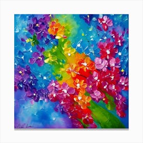 An Artistic Painting Suitable For Hanging On The Wall With Bright Colors And A Beautiful Background (2) (1) Canvas Print