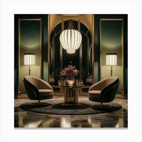 Room In A Hotel Canvas Print