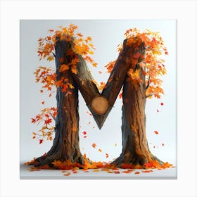 Letter M Canvas Print