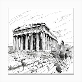 Parthenon 1 Canvas Print