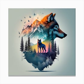 Wolf 2 Canvas Print