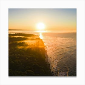 Sunrise Over The Ocean Canvas Print