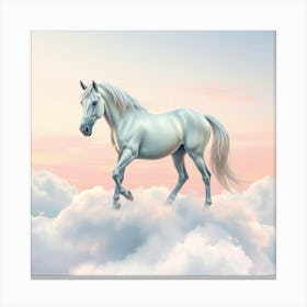 Horse In The Clouds 10 Canvas Print