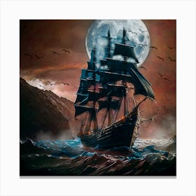 Night Sail Canvas Print
