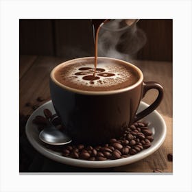 Coffee Pouring Canvas Print