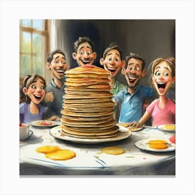 Pancakes For Breakfast 4 Canvas Print