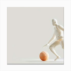 Basketball Player Dribbling 1 Canvas Print