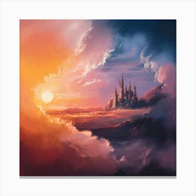 Castle In The Clouds Canvas Print