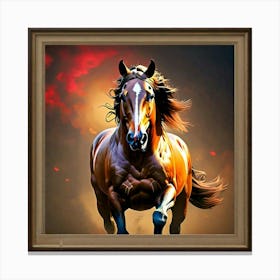 Horse Running Canvas Print