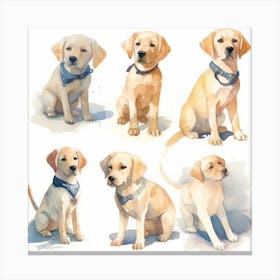 Watercolor Labrador Retriever Canvas Print