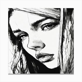 Portrait Of A Girl Canvas Print