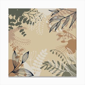 Abstract Floral Background Canvas Print