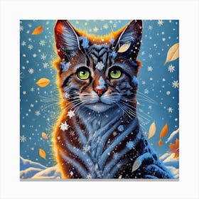 Snow Cat 1 Canvas Print