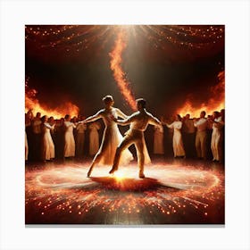 Ballet Of Flames Canvas Print