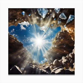 Heart Of Crystals Canvas Print