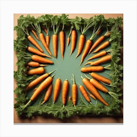 Carrots In A Circle 18 Canvas Print