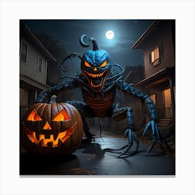 Halloween land Canvas Print